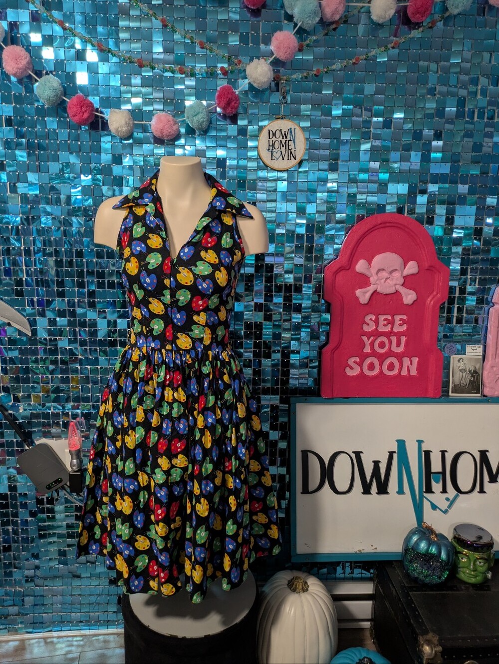 Paint Pallet Swing Dress